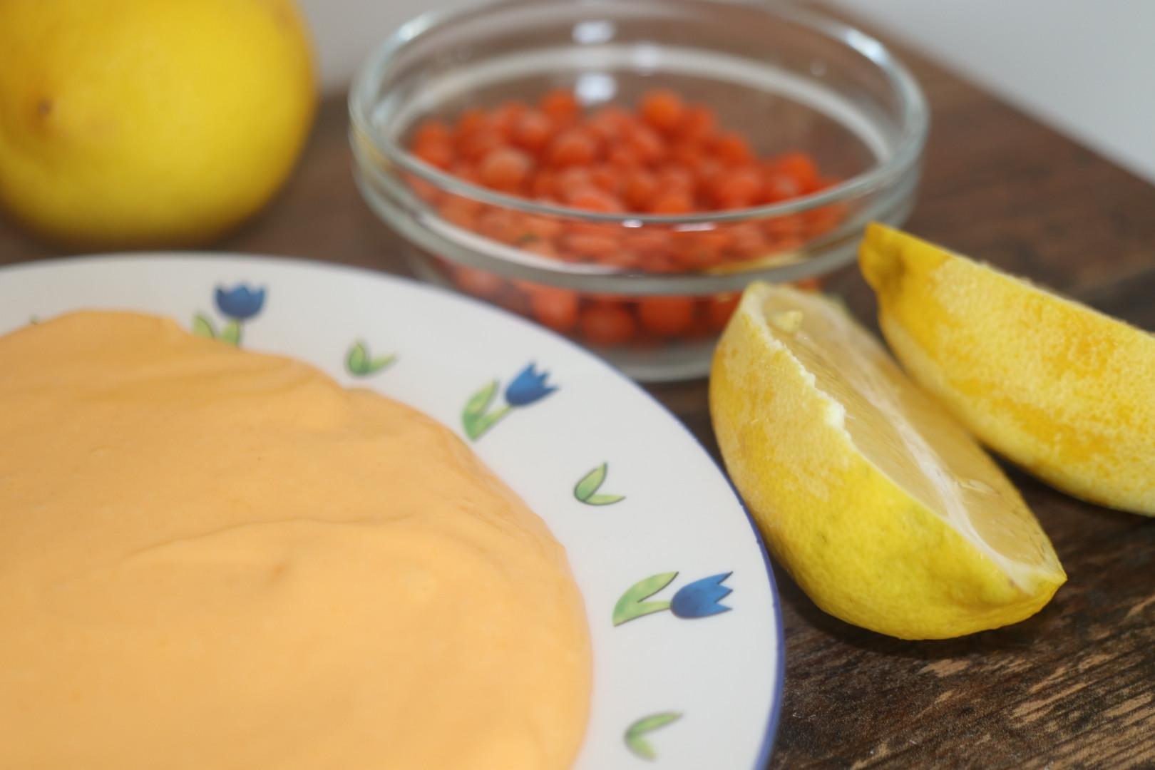 Citron och havtorns curd